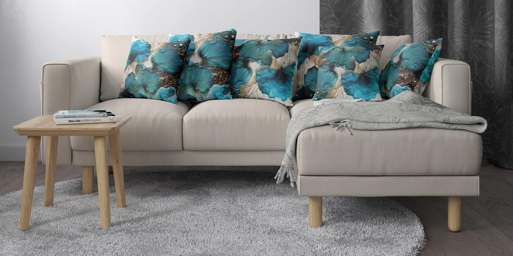 POSZEWKA NA PODUSZKĘ DEKORACYJNA 50x50 JASIEK 136 Szerokość produktu 50 cm