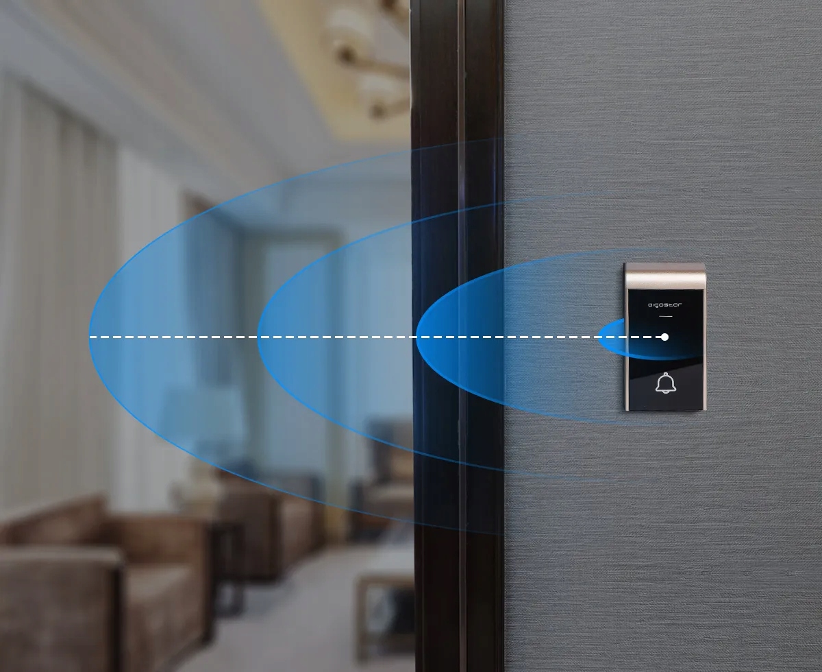 BEZPRZEWODOWY DZWONEK DO DRZWI WODOODPORNY IP44 DC Napięcie 12 V