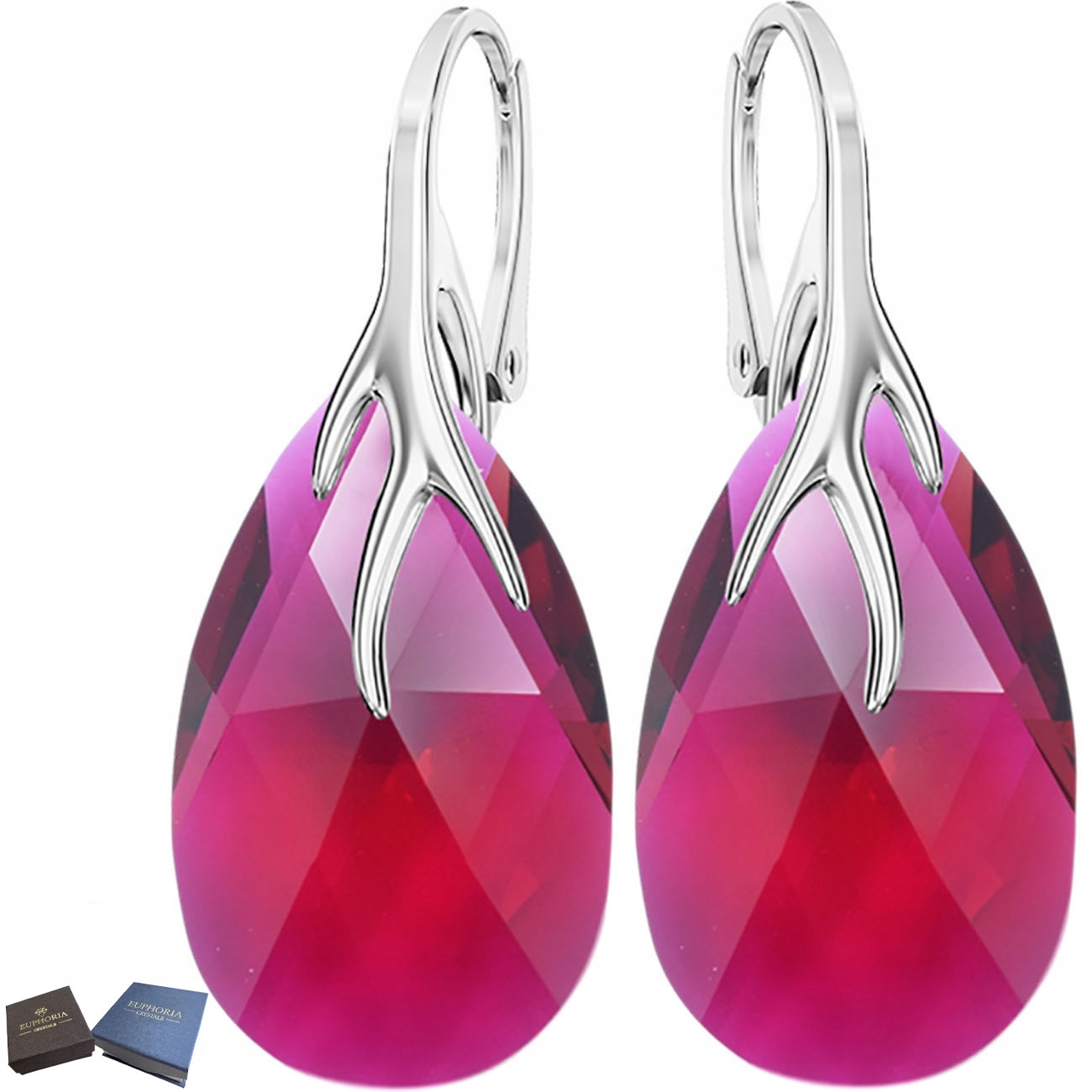 Dámské Stříbrné Náušnice 925 Závěsné Stříbrné šperky Dárek pro babičku