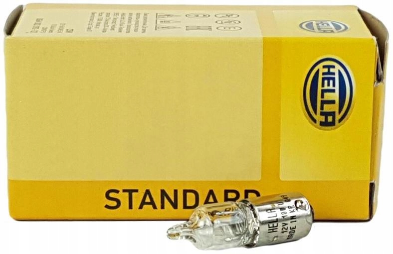 

Hella Żarówka Halogen H6W 12V 6W BAX9S