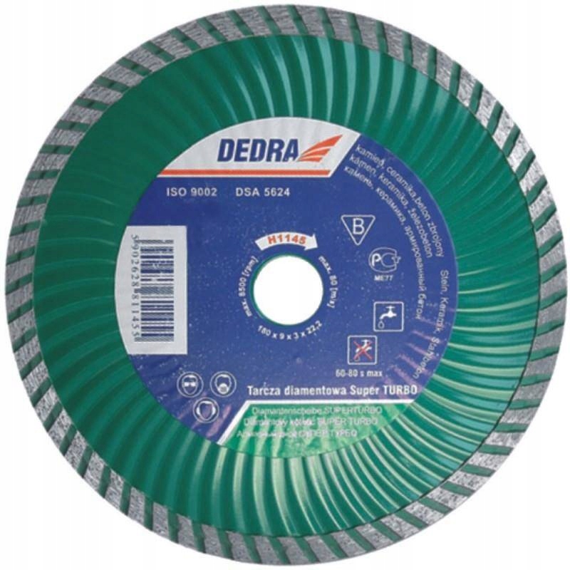 

Dedra Tarcza tnąca Turbo 125/22,2mm H1143