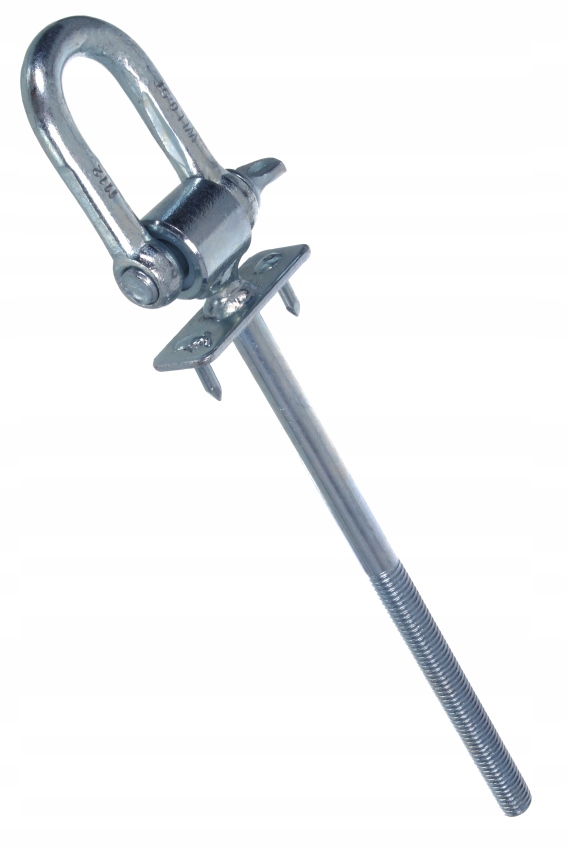 Hak huśtawkowy z szekla i bolcem M10x260 Typ D