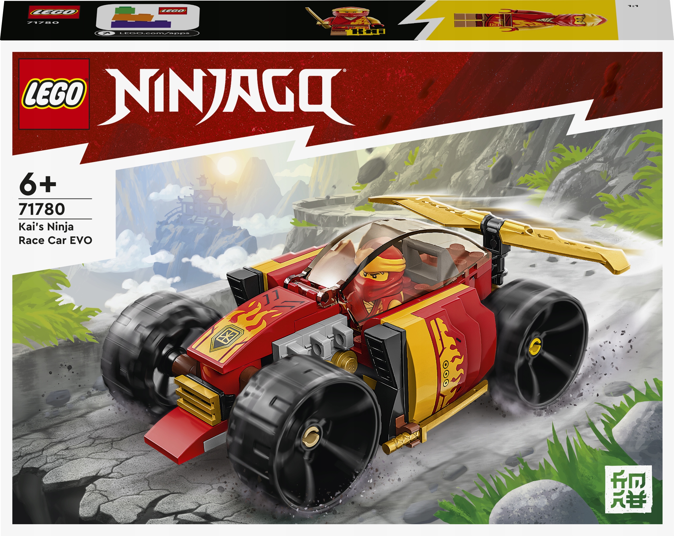 

Lego Ninjago Samochód ninja Kaia Evo 71780