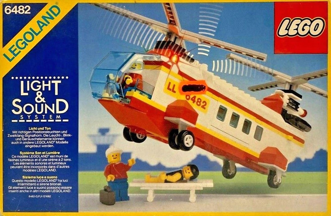 LEGO 6482 Rescue Helicopter Classic Town Hospital