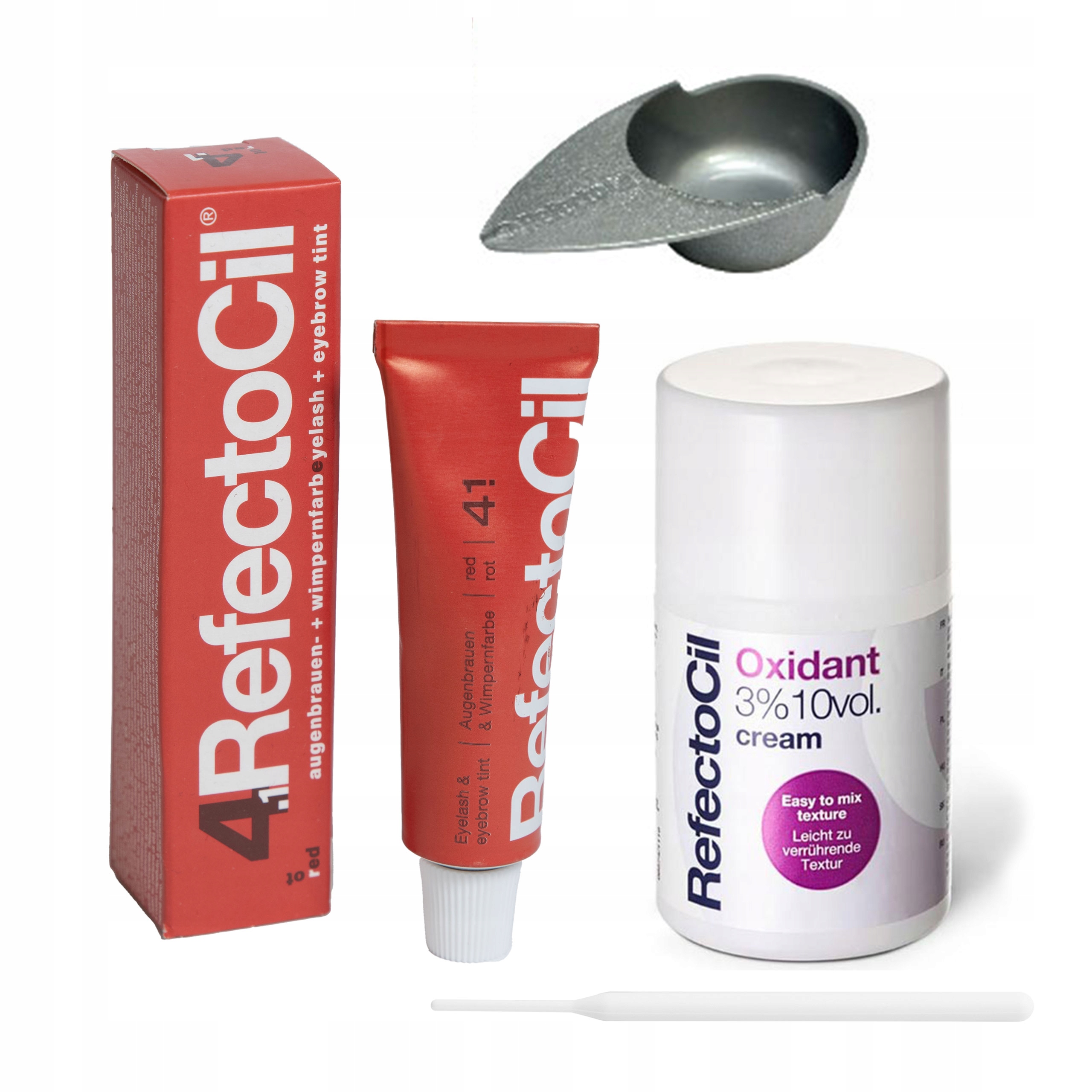 RefectoCil Červená henna na obočí a řasy v gelu Henna 4.1 Sada na hennu