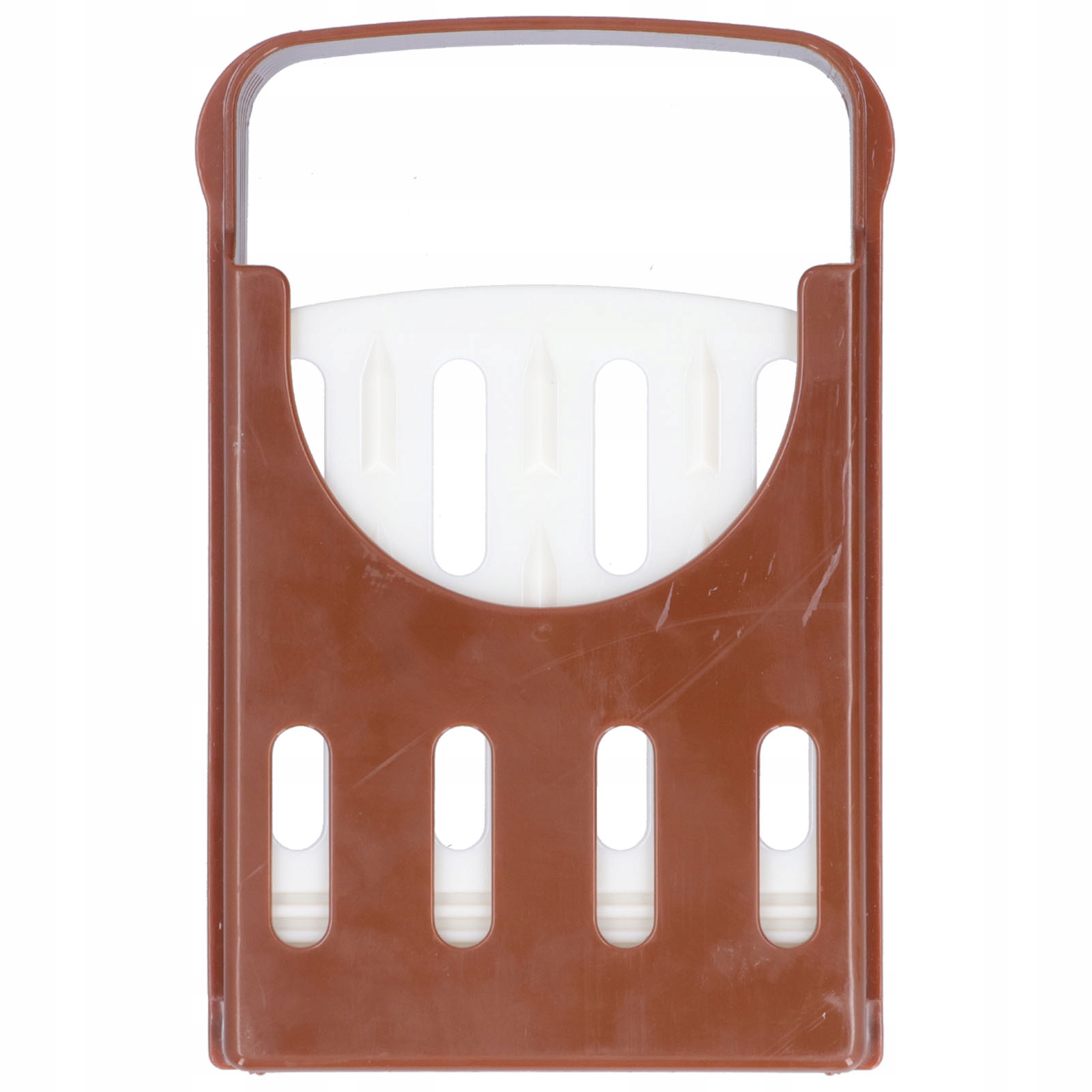 RĘCZNA KRAJALNICA DO KROJENIA MIĘS WĘDLIN I CHLEBA Kolor dominujący beżowy/brązowy