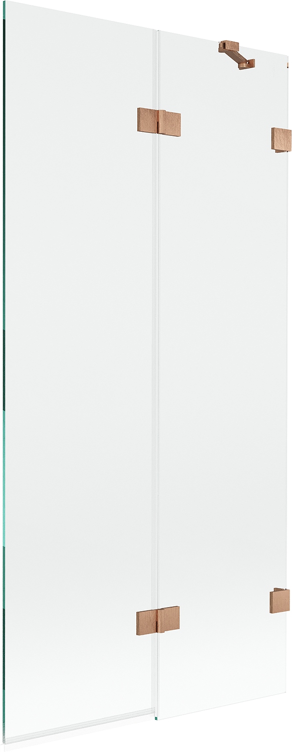 Mexen Lunar vanová zástěna 2-křídlá pravá 90 x 150 cm, transparentní, kartá