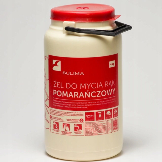 SULIMA ŻEL POMARAŃCZOWY PASTA DO MYCIA RĄK 4KG