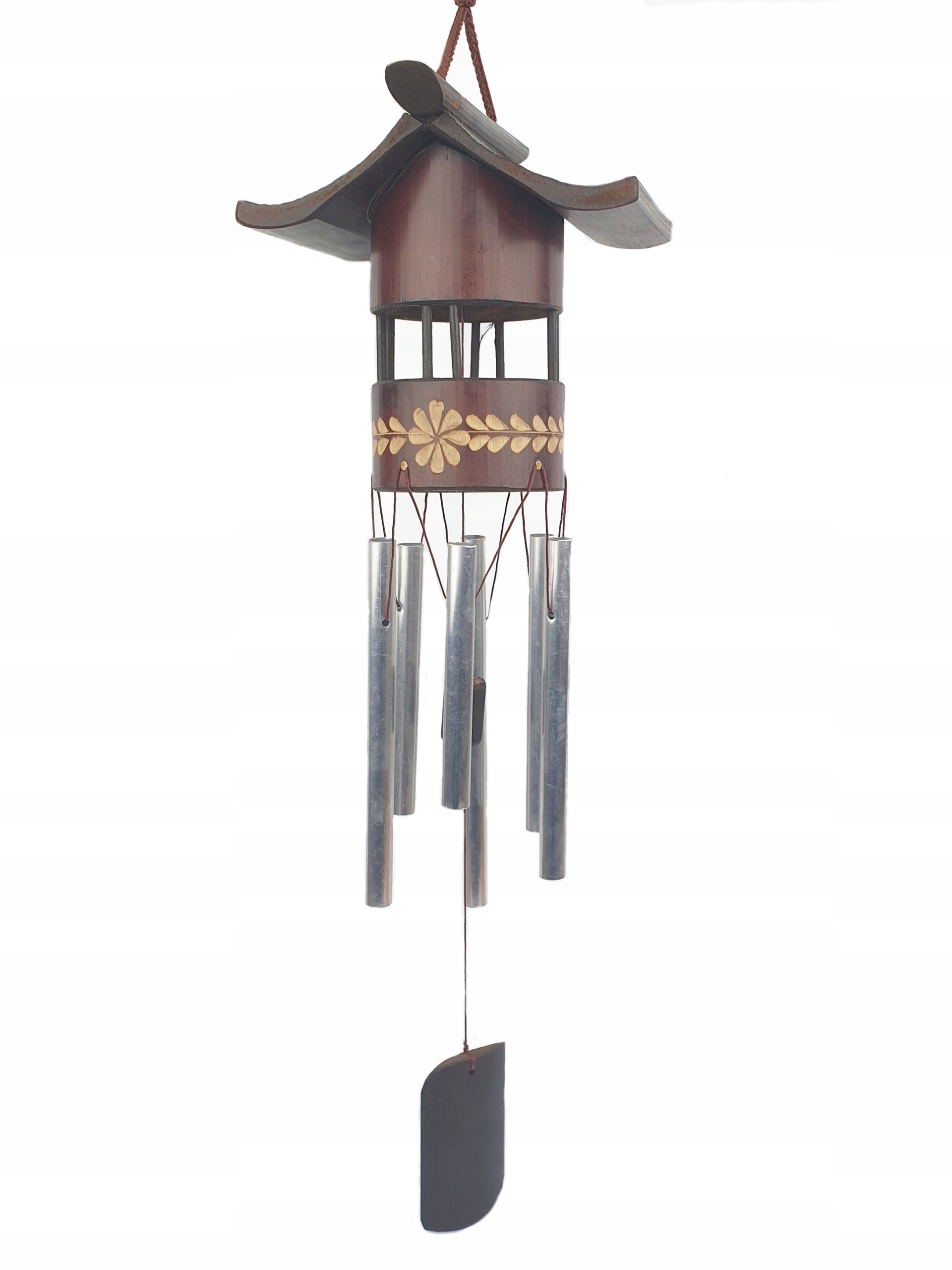 

Dzwonki Wietrzne Zawieszka domek pagoda z bambusa