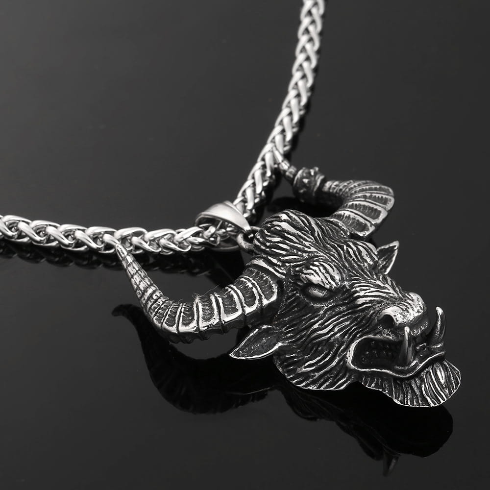 Srebrny Wisiorek Męski Byk Stal Szlachetna Marka Inna marka