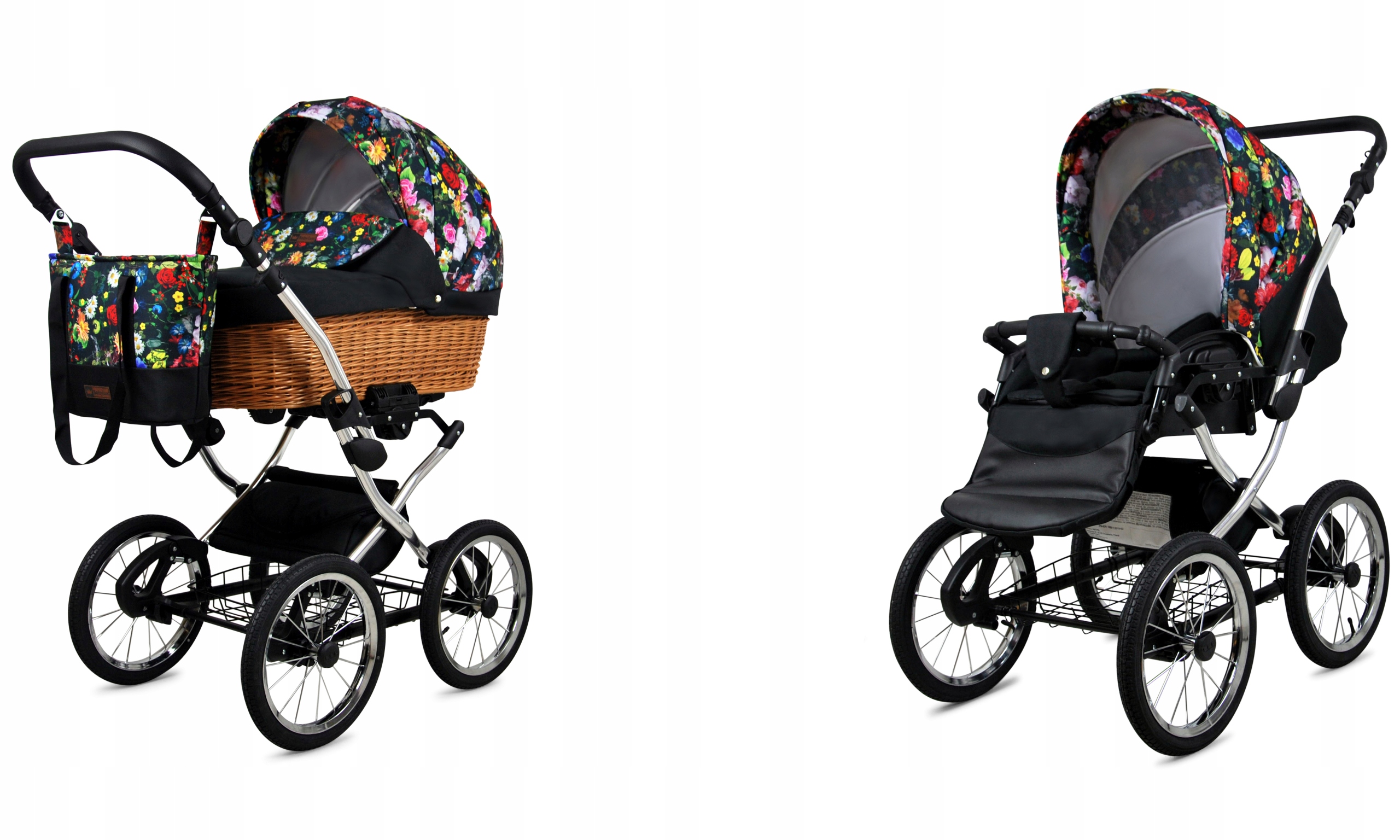 Wózek dziecięcy 2w1 BabyLux Classic Exclusive spacerówka gondola lekki