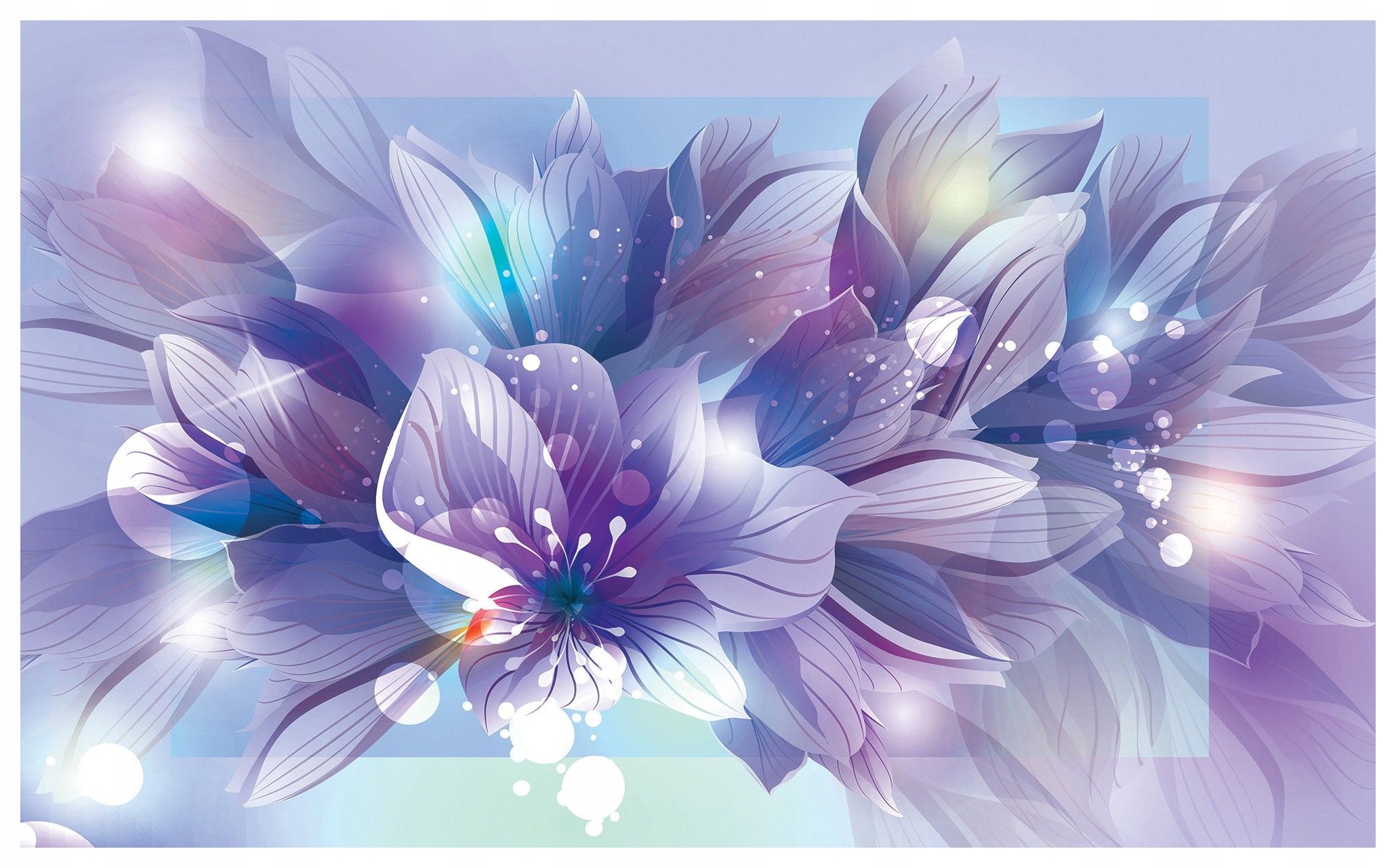 Vliesová fototapeta Akvarelové květiny gradient na plátně 254x184 lepidlo