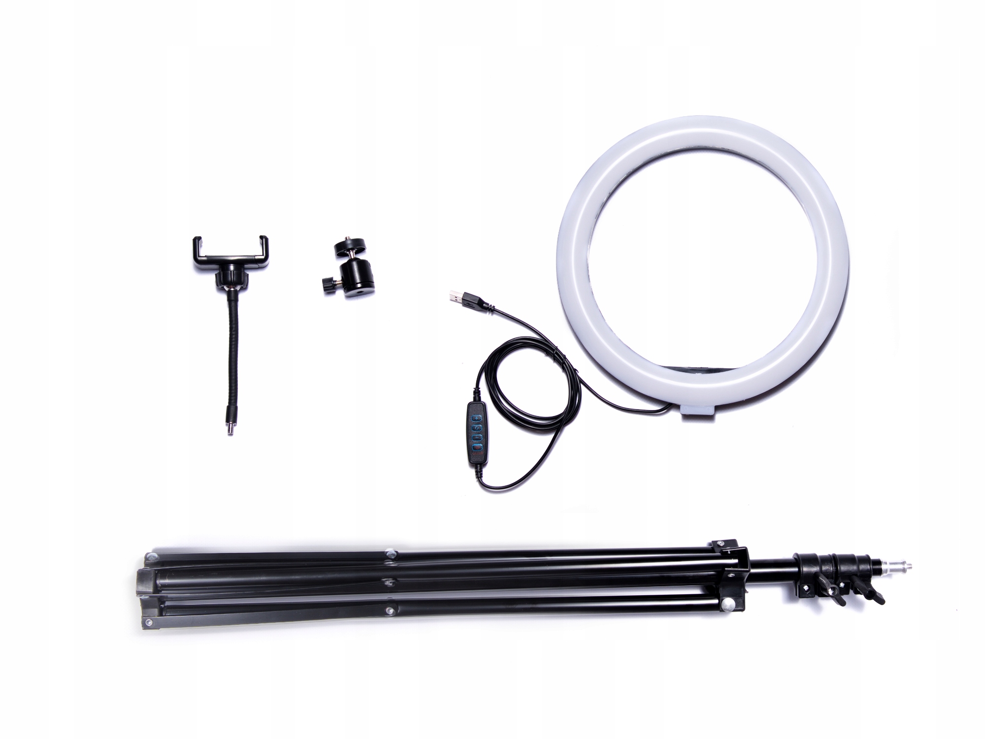 LAMPA PIERŚCIENIOWA LED RING 60W STATYW SELFIE PILOT UCHWYT NA TELEFON Marka Ikonka