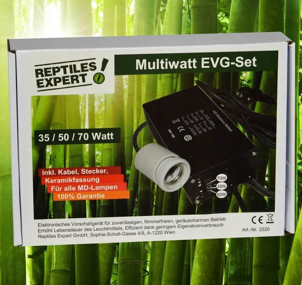 Reptiles Expert Multiwatt Evg 35W 50W 70W Statecznik Zasilacz do Lamp Meta