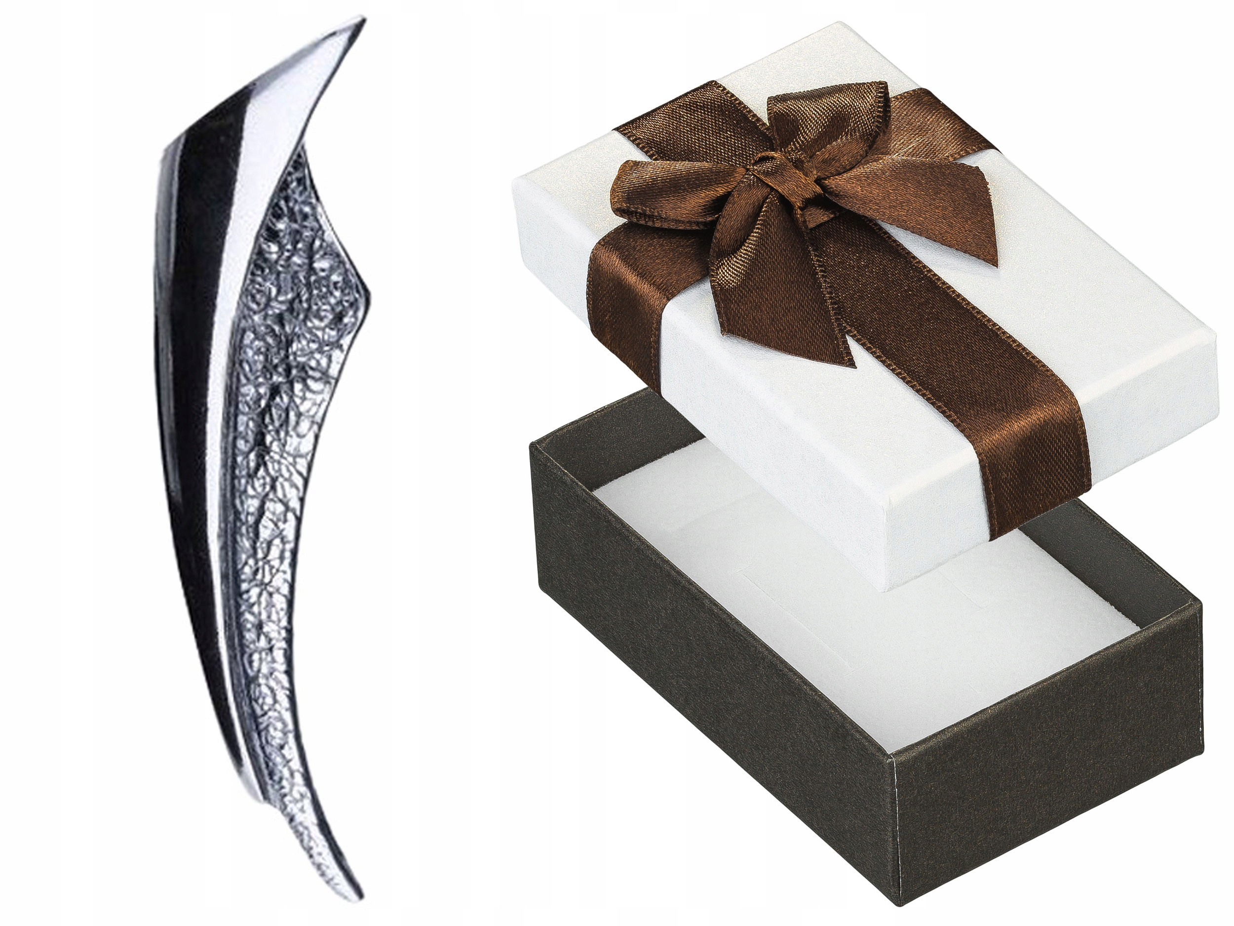 Stříbrný Elegantní přívěsek Asymetrický Oxidovaný Přívěsek Oblouk Stříbro 925