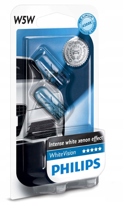 

White Vision W5W 12V 5W Komplet Q0V79 Żarówki P
