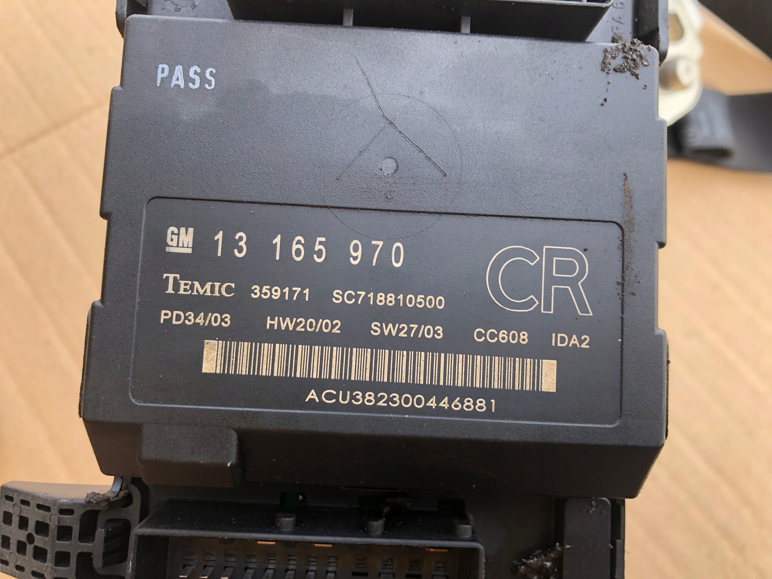 MODUŁ KOMFORTU OPEL SIGNUM 03-05 13165970 Typ samochodu Samochody osobowe