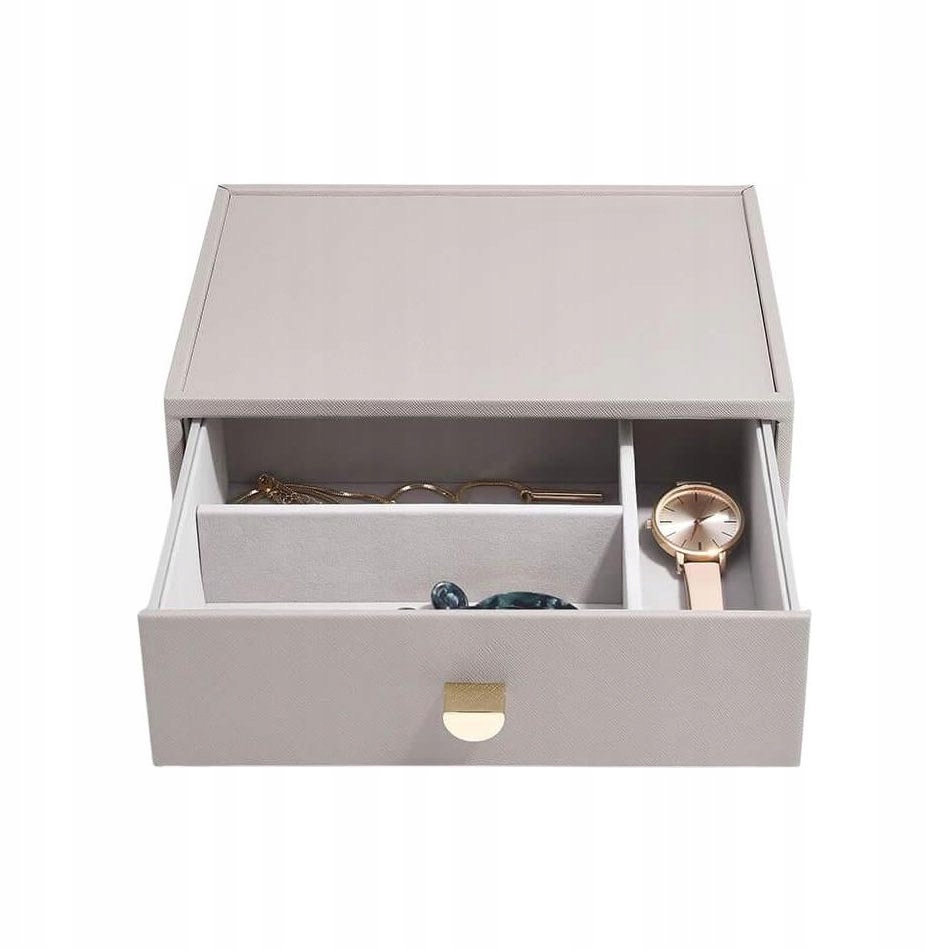 Krabička na šperky s zásuvkou (taupe) Classic Stackers