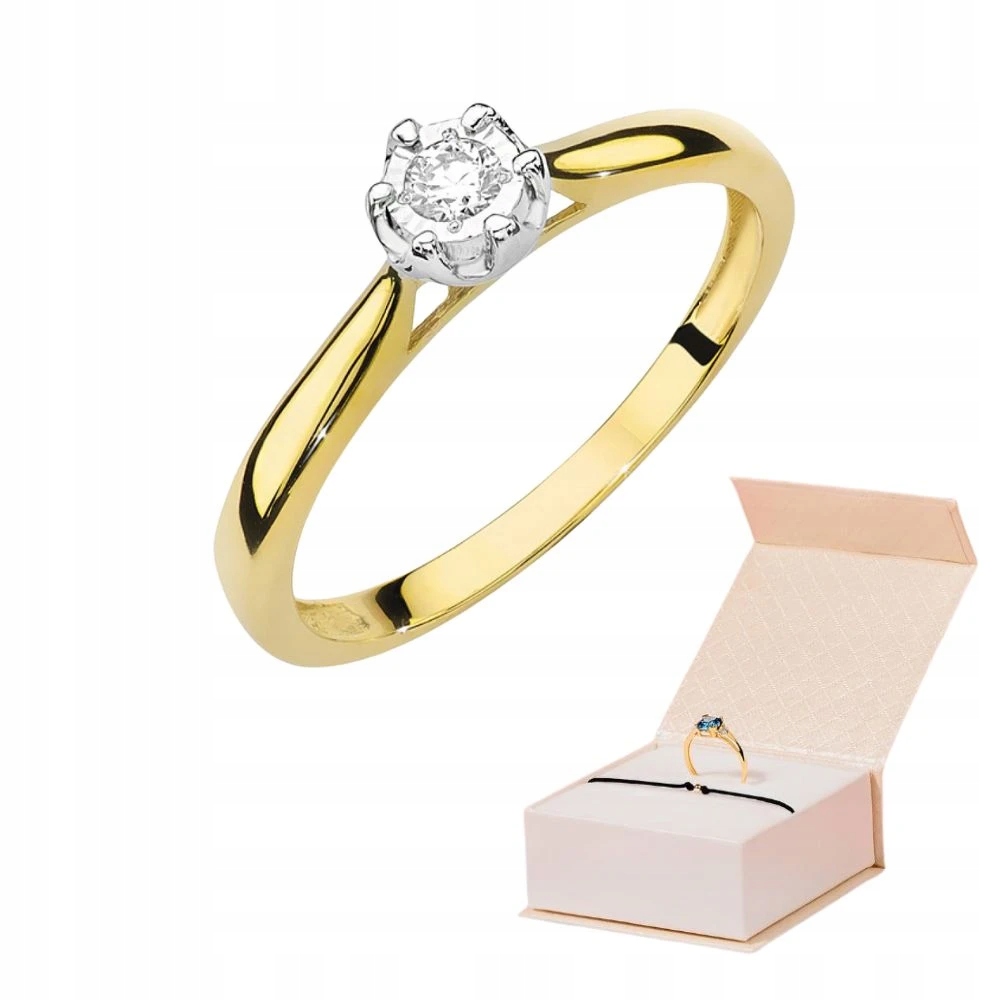 Prstýnek S Diamantem Zlato 585 Zlatý Náramek