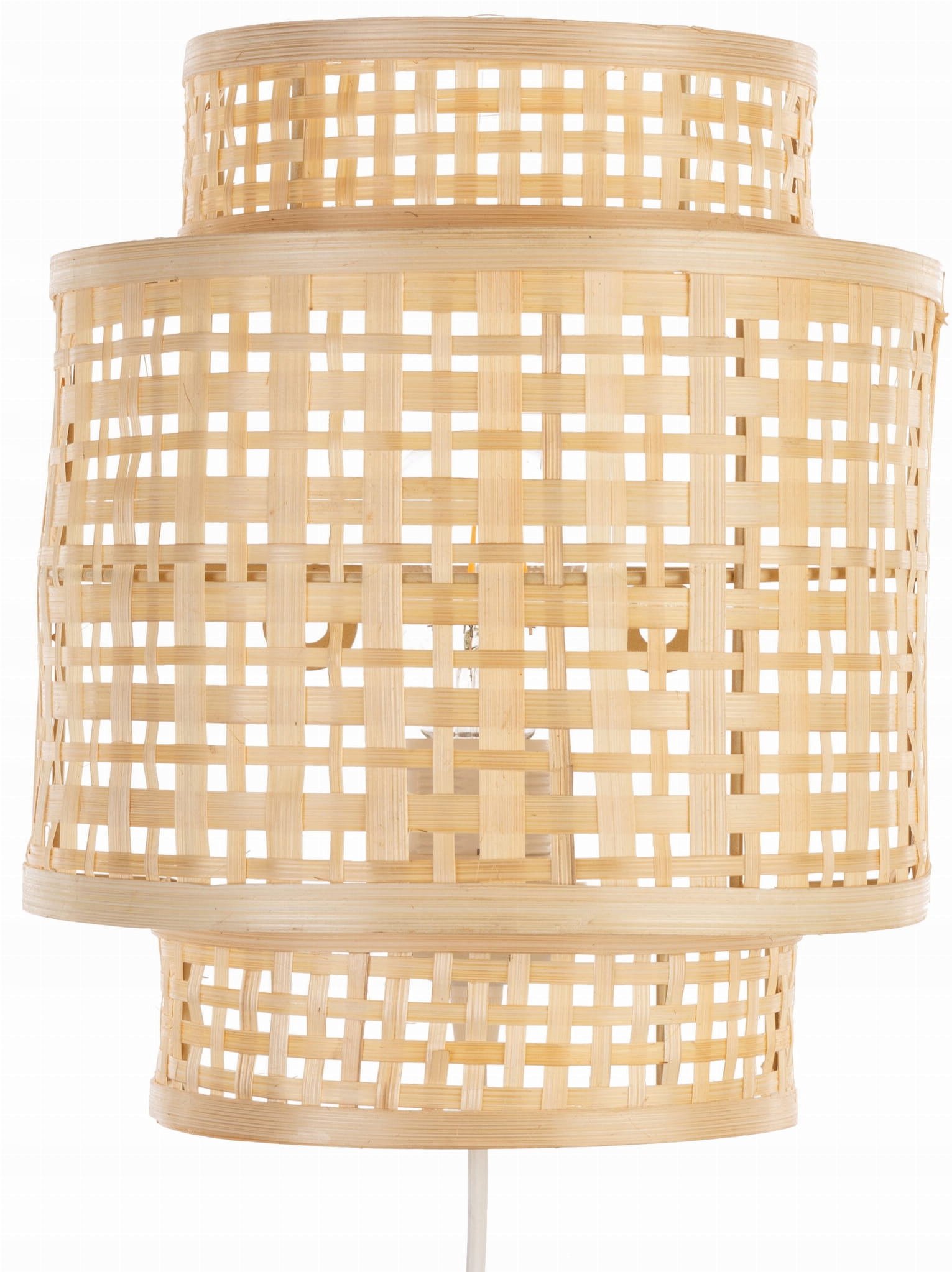 Kinkiet bambusowy Boho TH5B biały