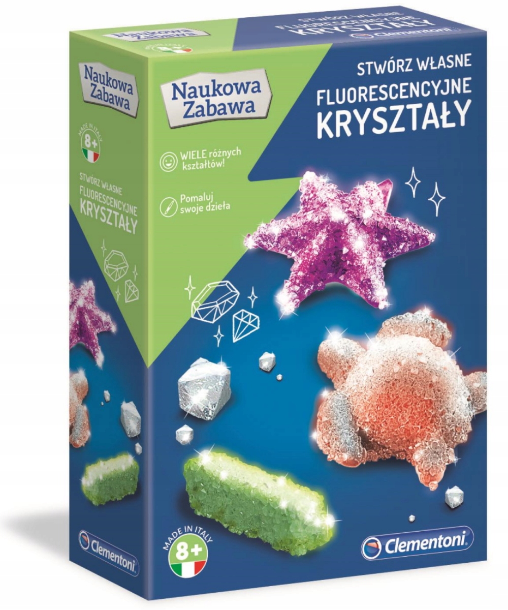 FLUORESCENCYJNE KRYSZTAŁY CLEMENTONI LABORATORIUM