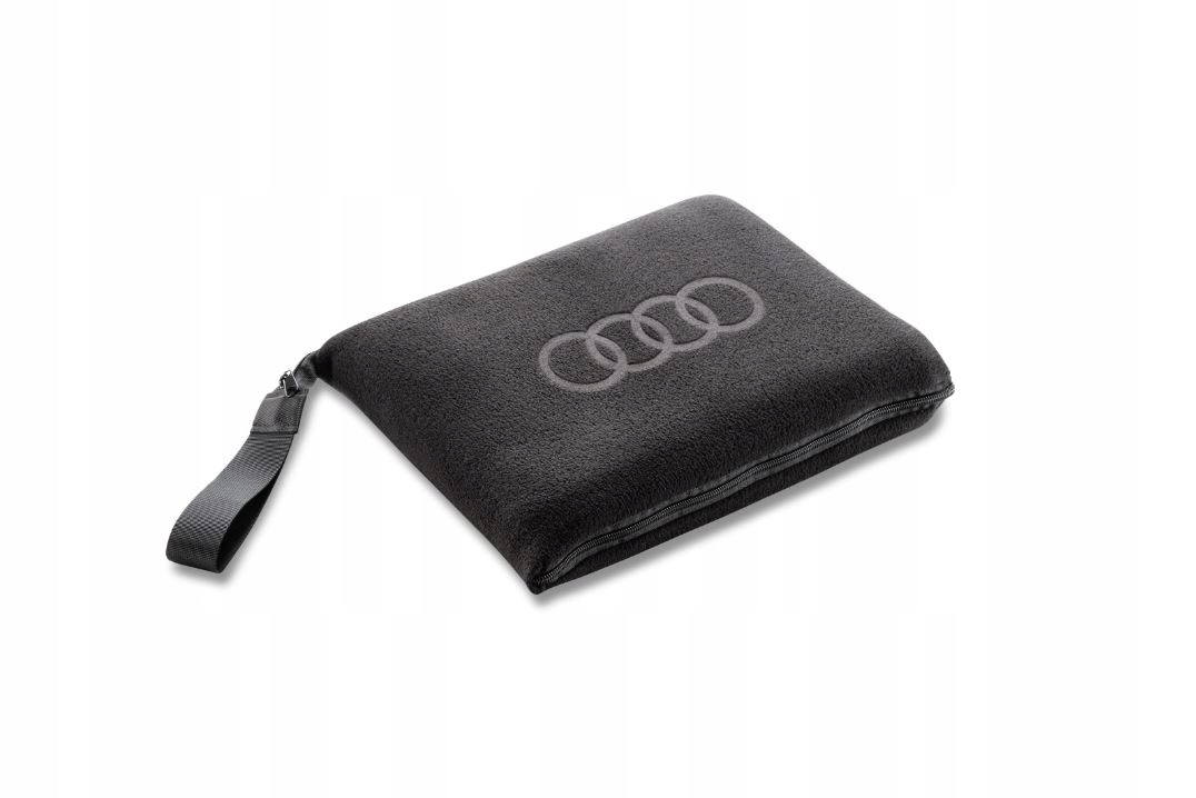 

Koc Polarowy Poduszka Audi 2in1 Czarny Logo Audi