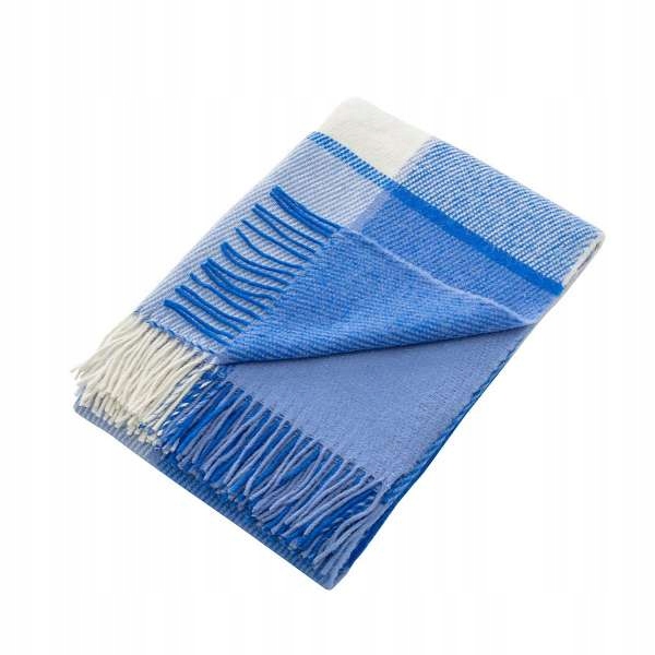 

Dekoria Koc Pled Zelandia 140x200 blue check