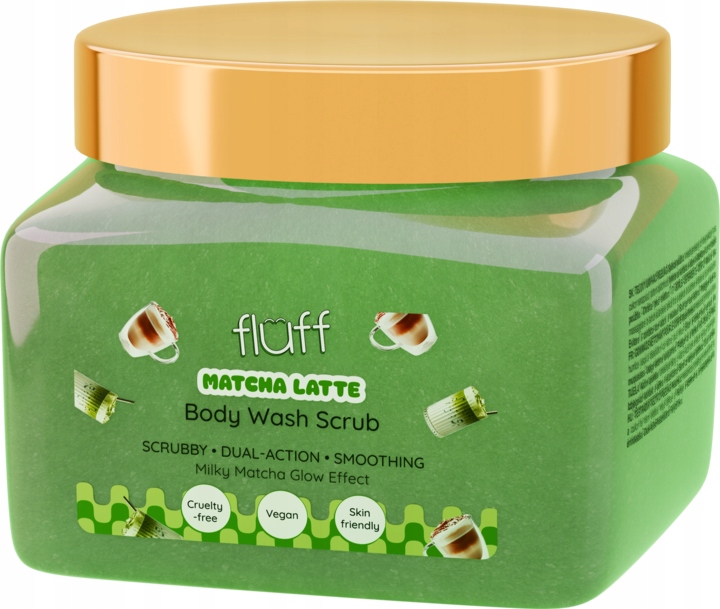 Fluff Mycí Peeling Na Tělo Matcha Latte 350 ML
