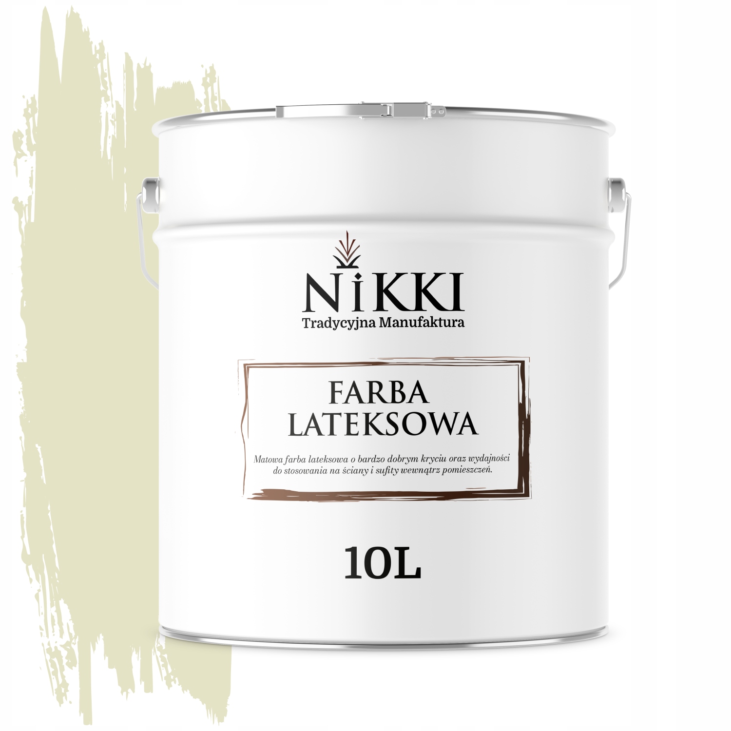 Latexová Farba Biela Zlomená Do Hrášku H2476 10L Matná Na Steny