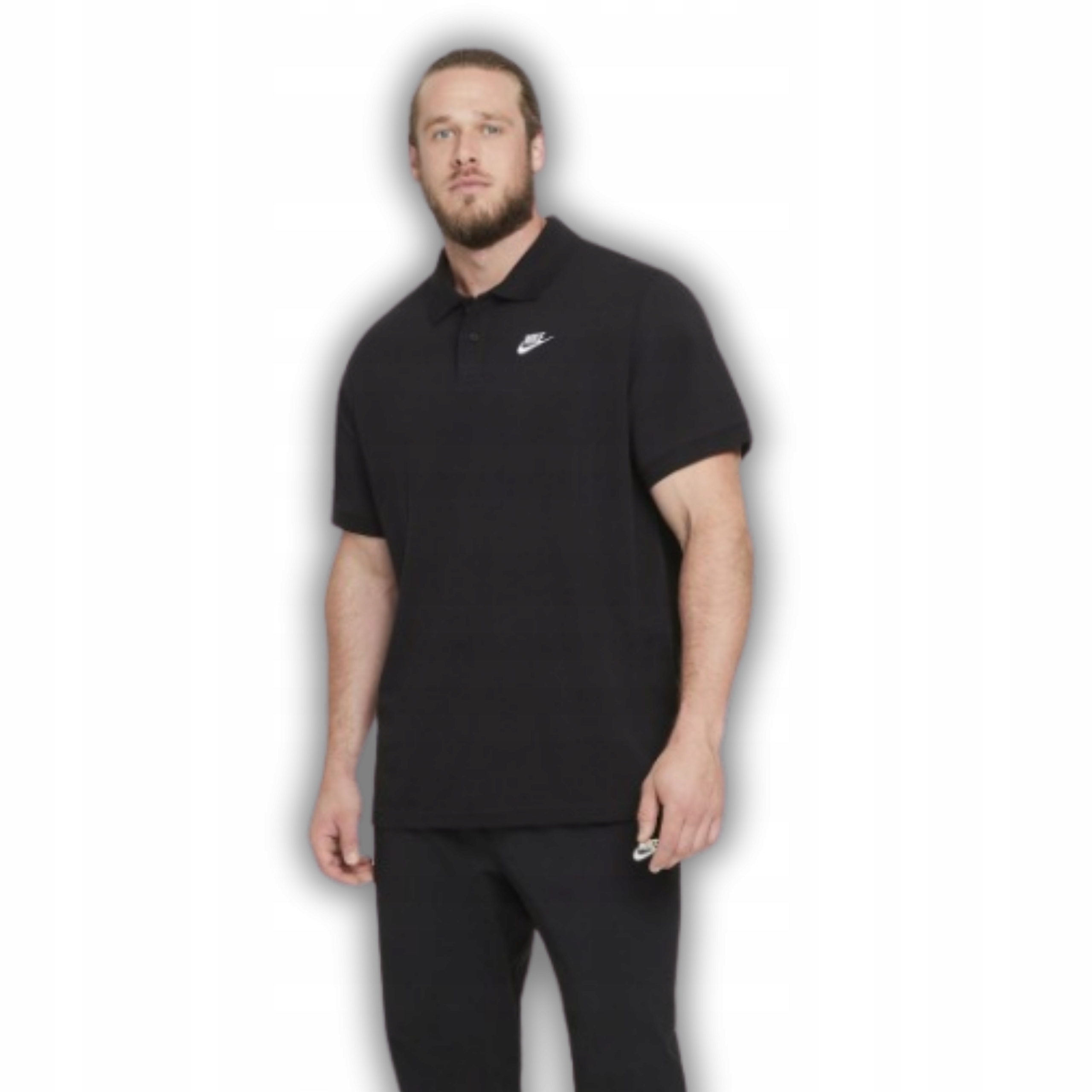 Nike Pánská Polokošile Černé Sportovní, Prodyšné, S Logem, Velikost S