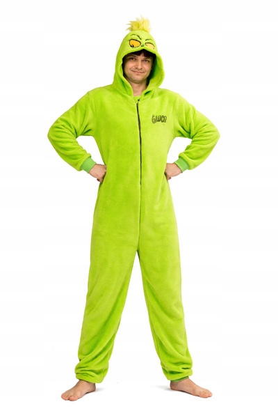 Kostým Kombinéza Grinch Licence Film Pohádka Převlek Karneval L