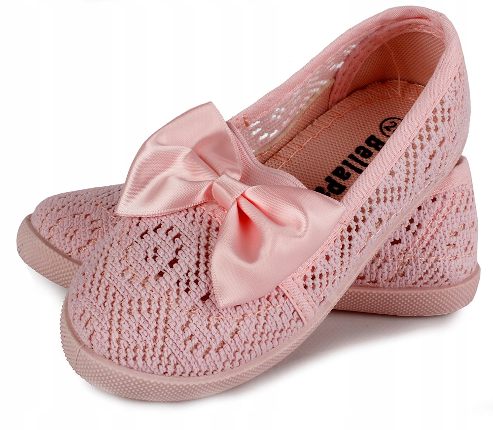 Białe ażurowe KORONKOWE tenisówki kokardka 32 Kolor biały