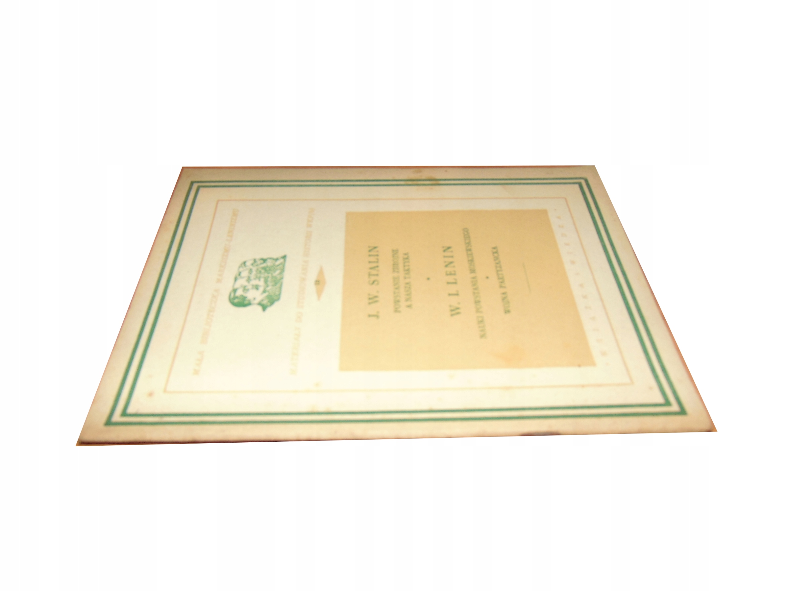 Stalin POWSTANIE ZBROJNE A NASZA TAKTYKA 13