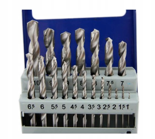 

Wiertła do metalu 1MM 10MM 19el komplet C9405