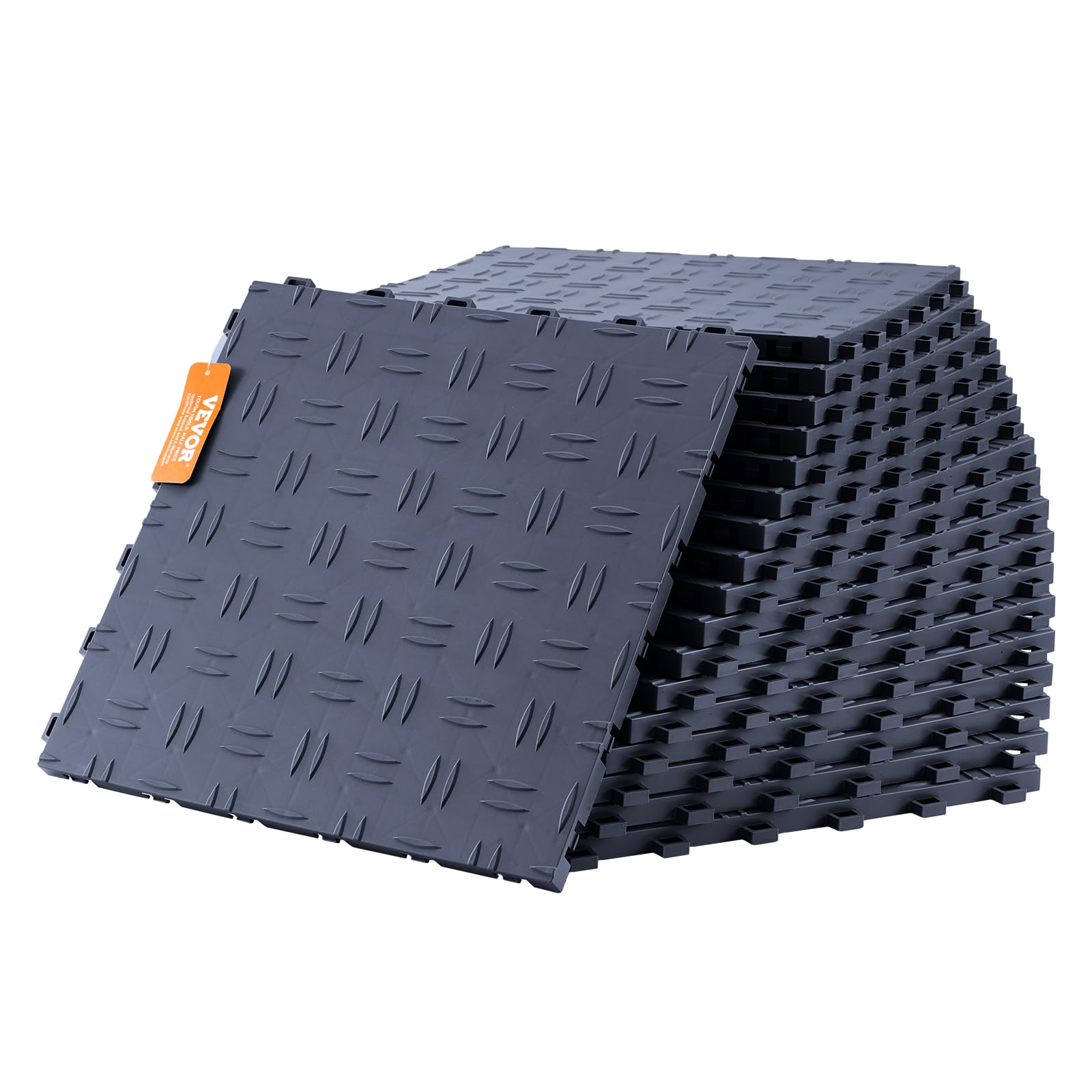 Vevor Podlahové kovanie do garáže, 305 x 305 mm, 50-dielna súprava