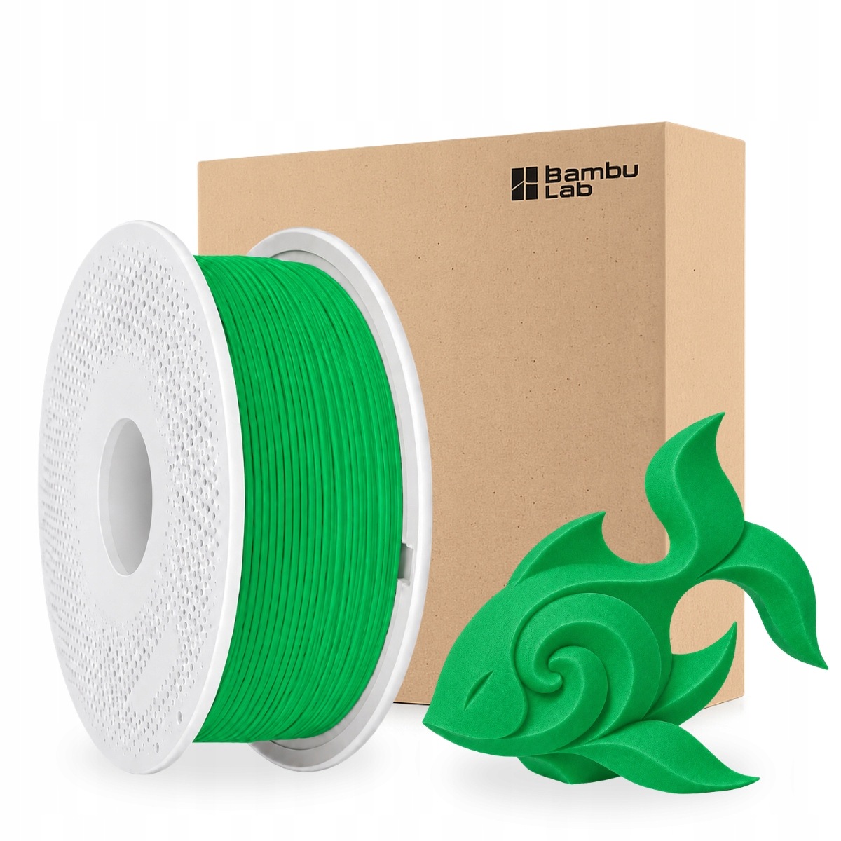 Bambu Lab Pla Basic Bambu Green Zielony 10501 Szpula 1.75MM Filament 3D