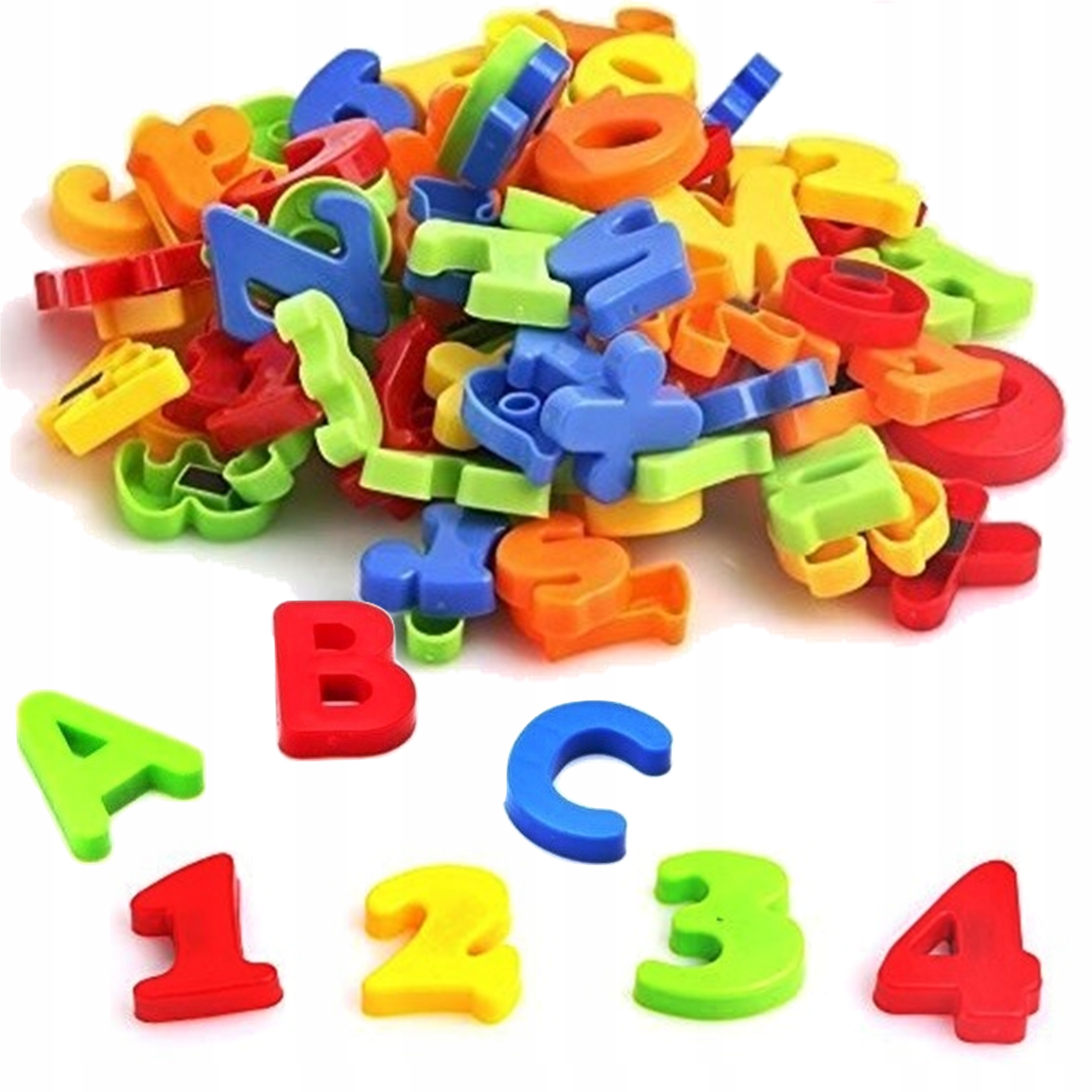 MAGNESY NA TABLICĘ LODÓWKĘ LITERKI CYFERKI 78 el Waga produktu z opakowaniem jednostkowym 0.3 kg