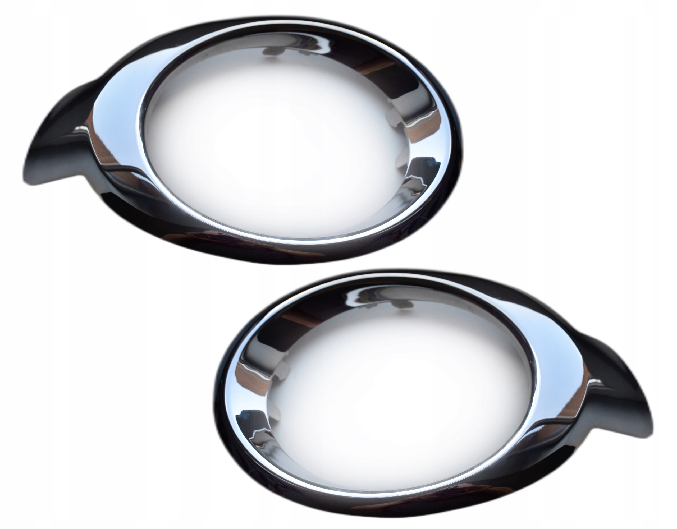 PEUGEOT PARTNER CITROEN BERLINGO 2008-2015 RAMKI HALOGENU OBWÓDKI CHROM P+L