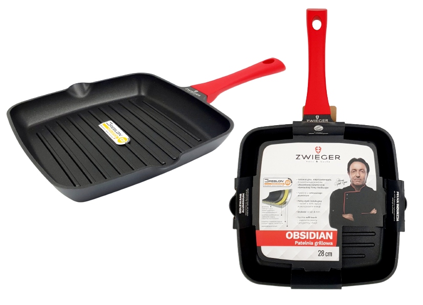 

Patelnia Grillowa Zwieger Obsidian 28 CM Indukcja