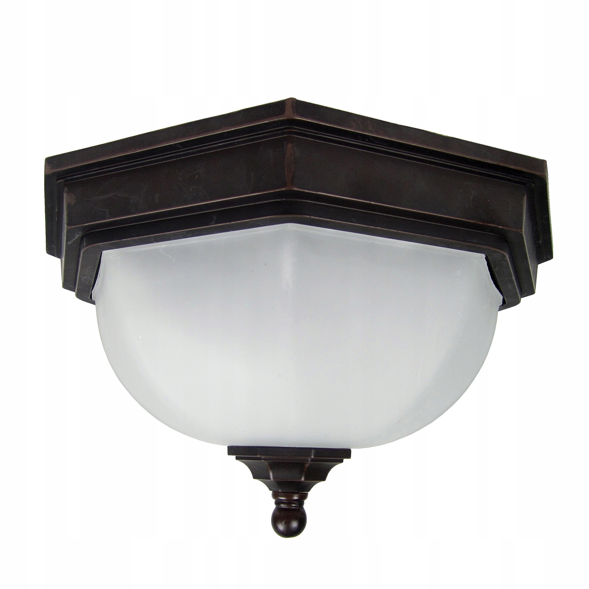Stropná lampa vonkajšia stropná starohnedá biela 26 cm IP44 Garden Zone