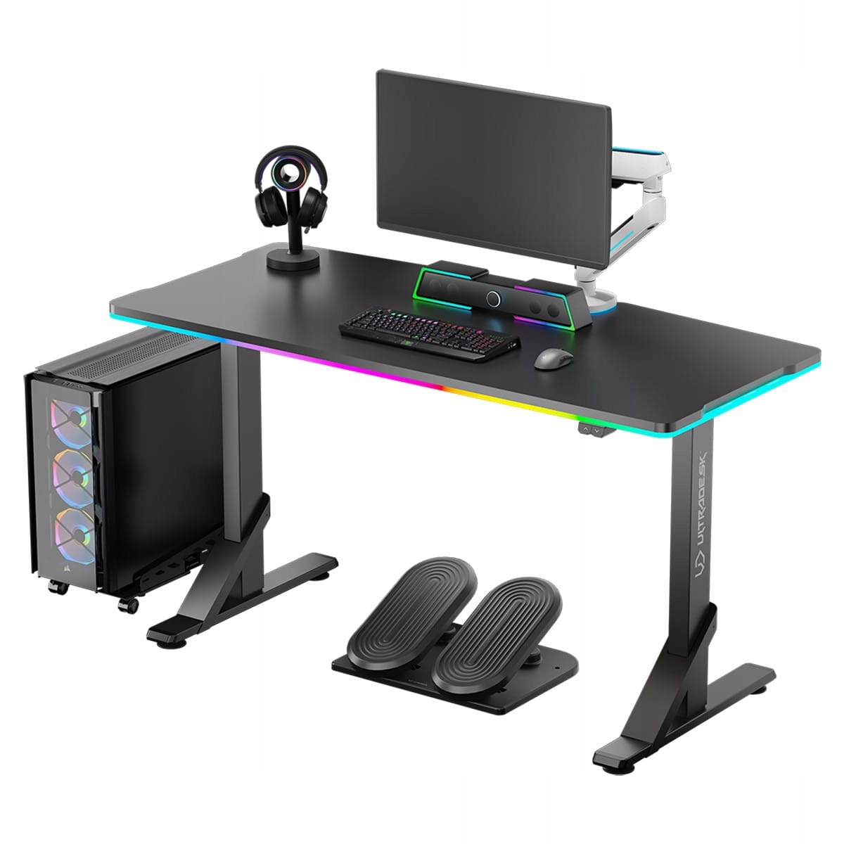 Herný stôl Ultradesk Iron, čierny