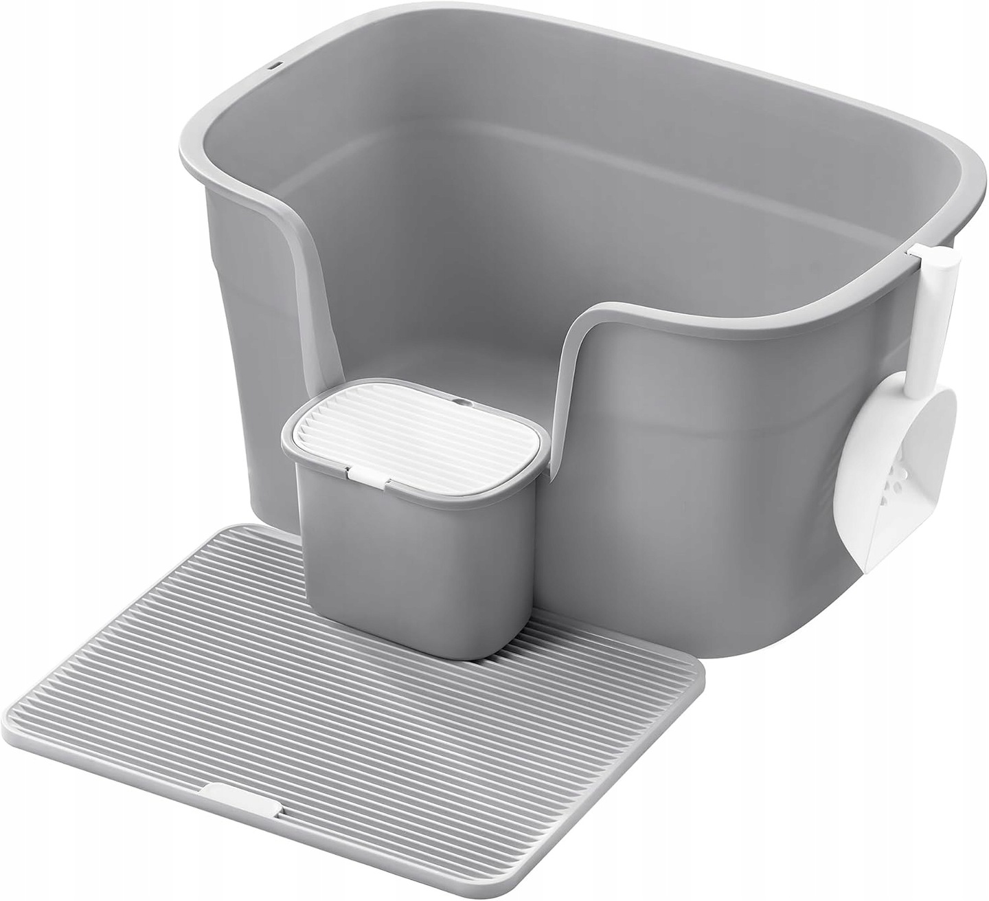 Levně Kočičí toaleta Sofis 64 cm šedá