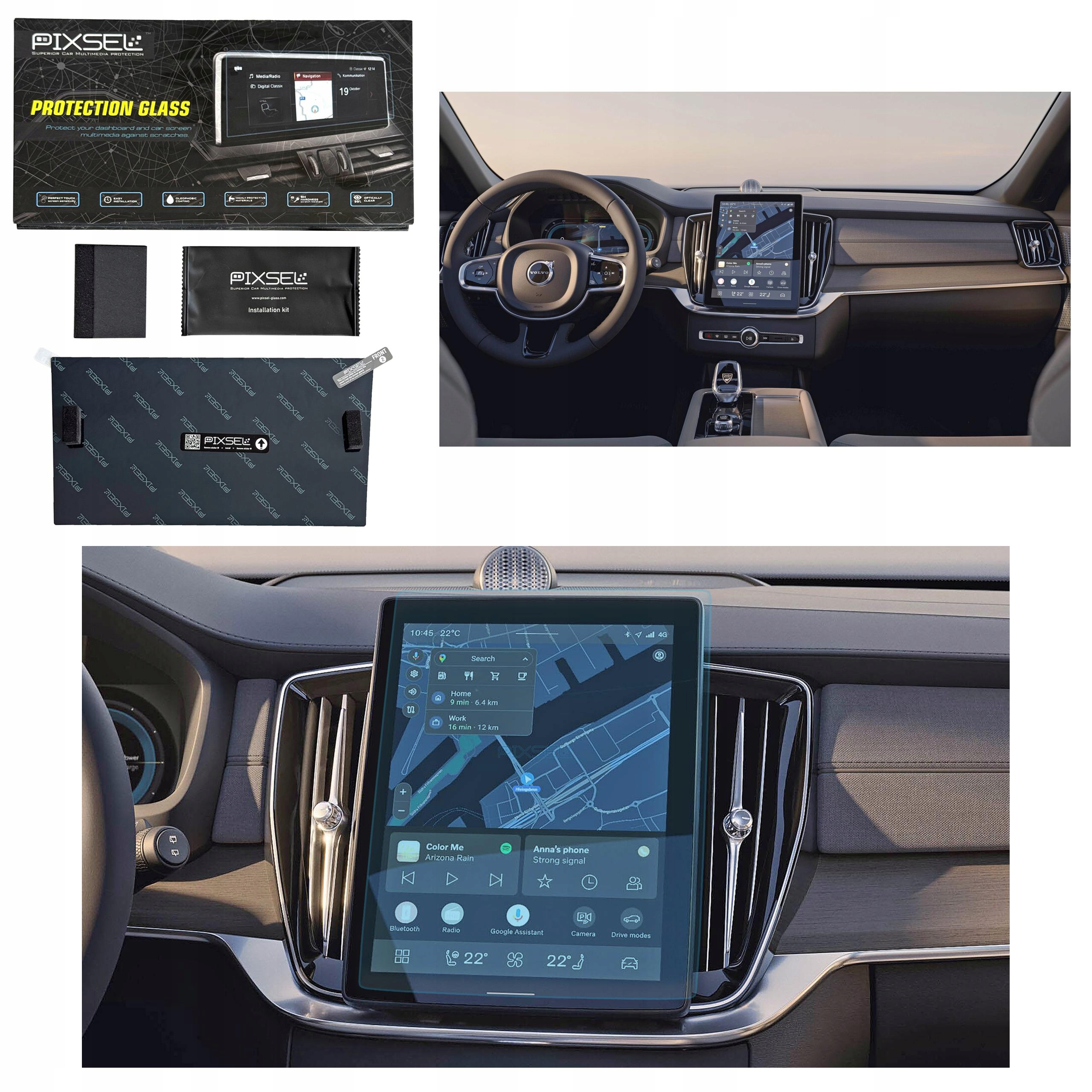 Antyodciskowe Matowe Szkło Ochronne Volvo XC90-12.9“ 2024-na monitor