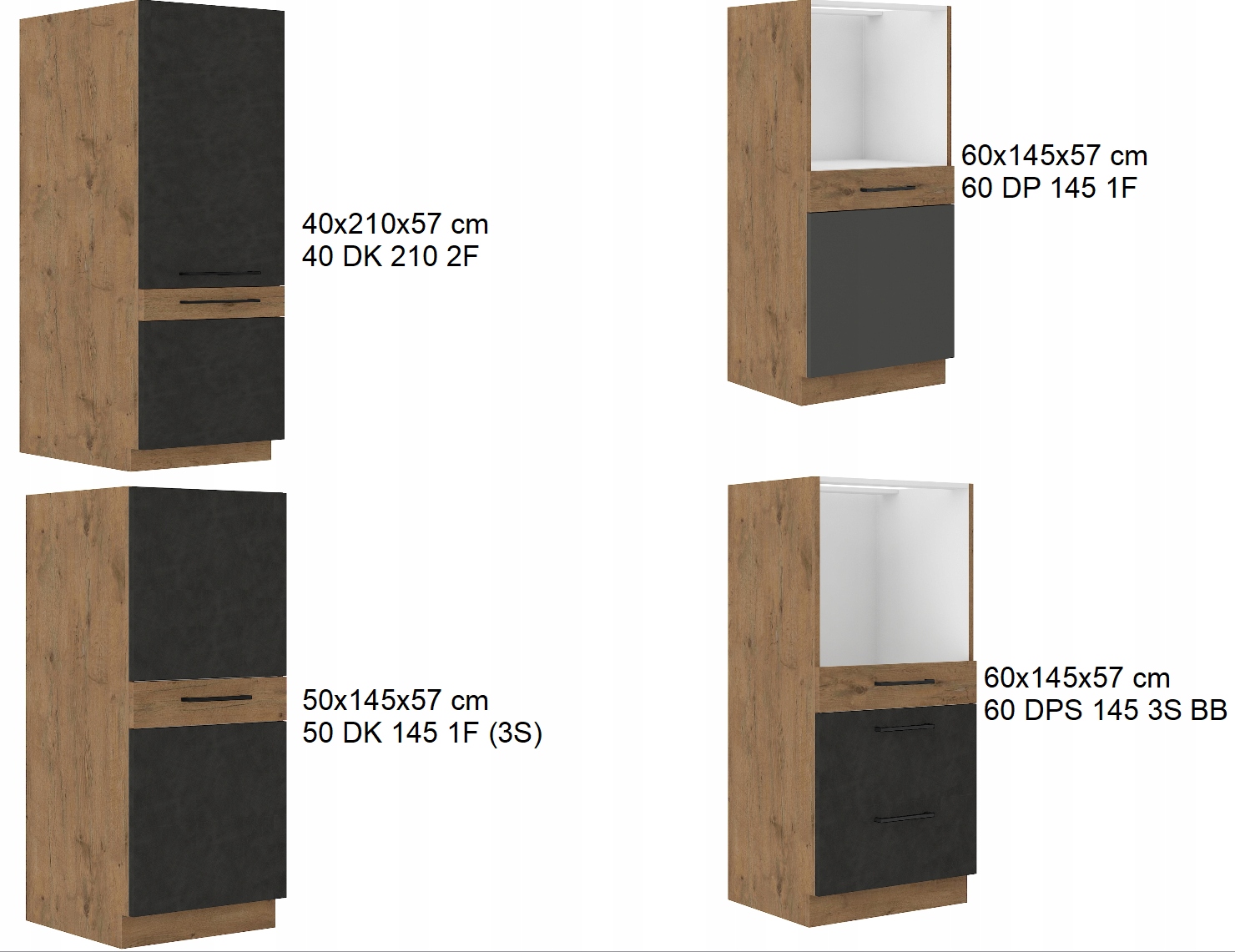 Szafka kuchenna ALGA pod zlewozmywak Kolor mebla dąb lancelot