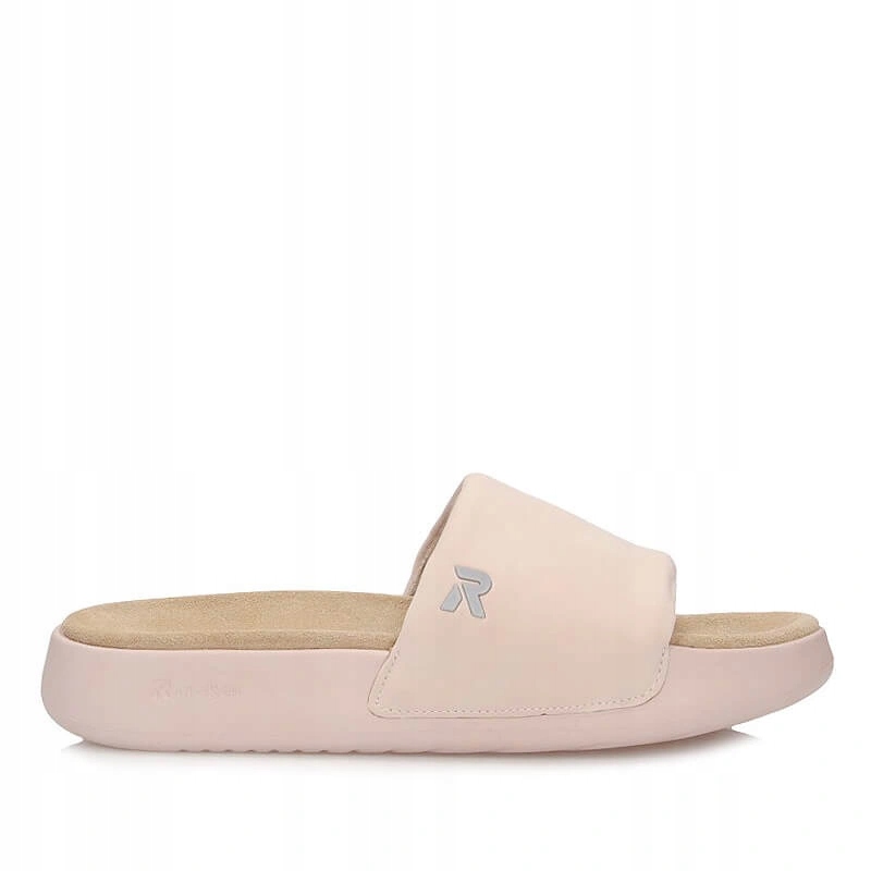 Nazouváky pantofle Rieker W3250-31 růžové s zasouvací platformou