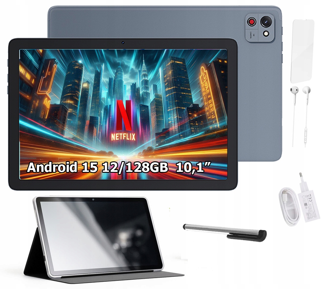 Cubot Tablet Tab 65 10,1" Hd+ 12/128GB Android 15 Klávesnica Myš Puzdro