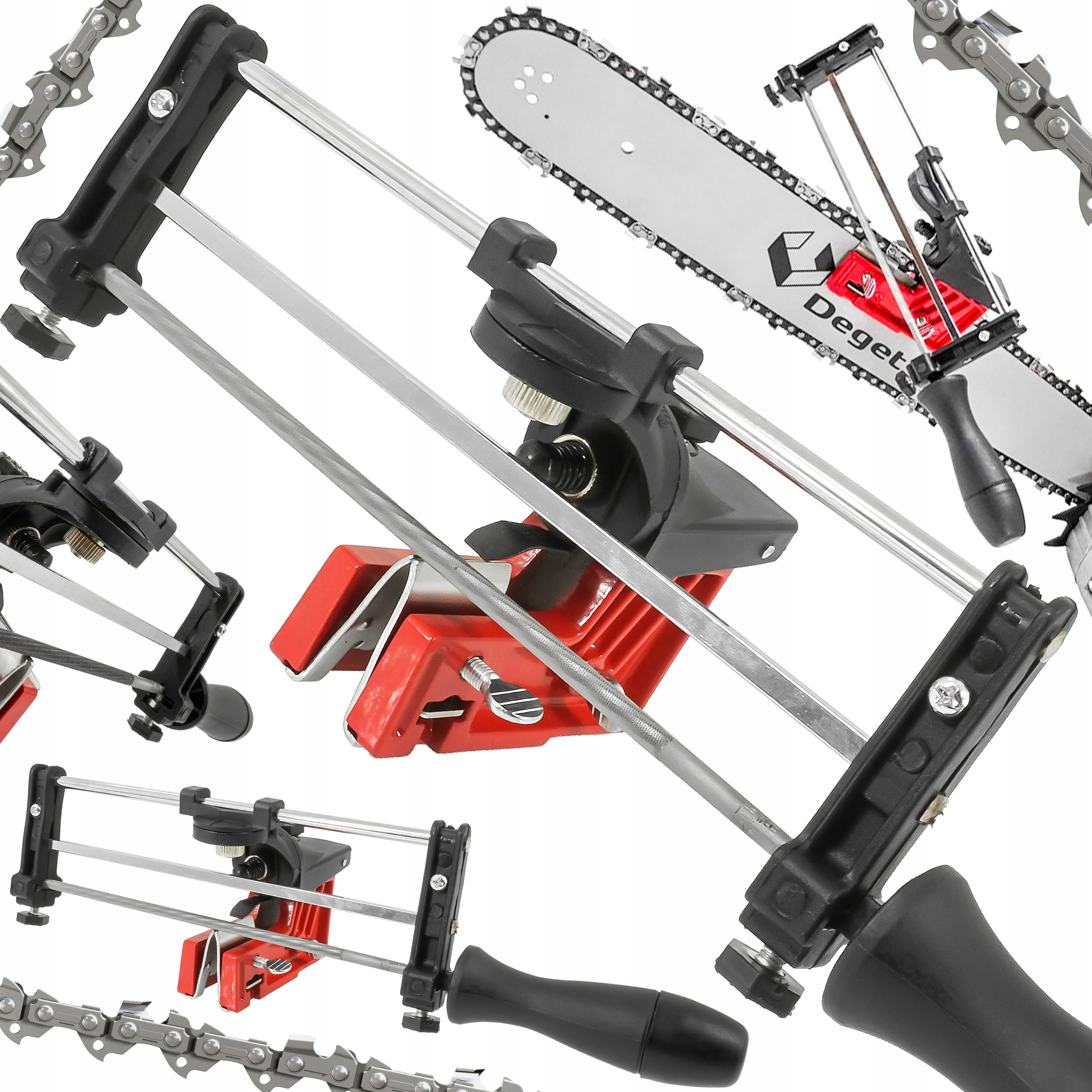 OSTRZAŁKA RĘCZNA ŁAŃCUCHA ŁAŃCUCHÓW PROWADNIK RAMOW PIŁY PILARKI SPALINOWEJ