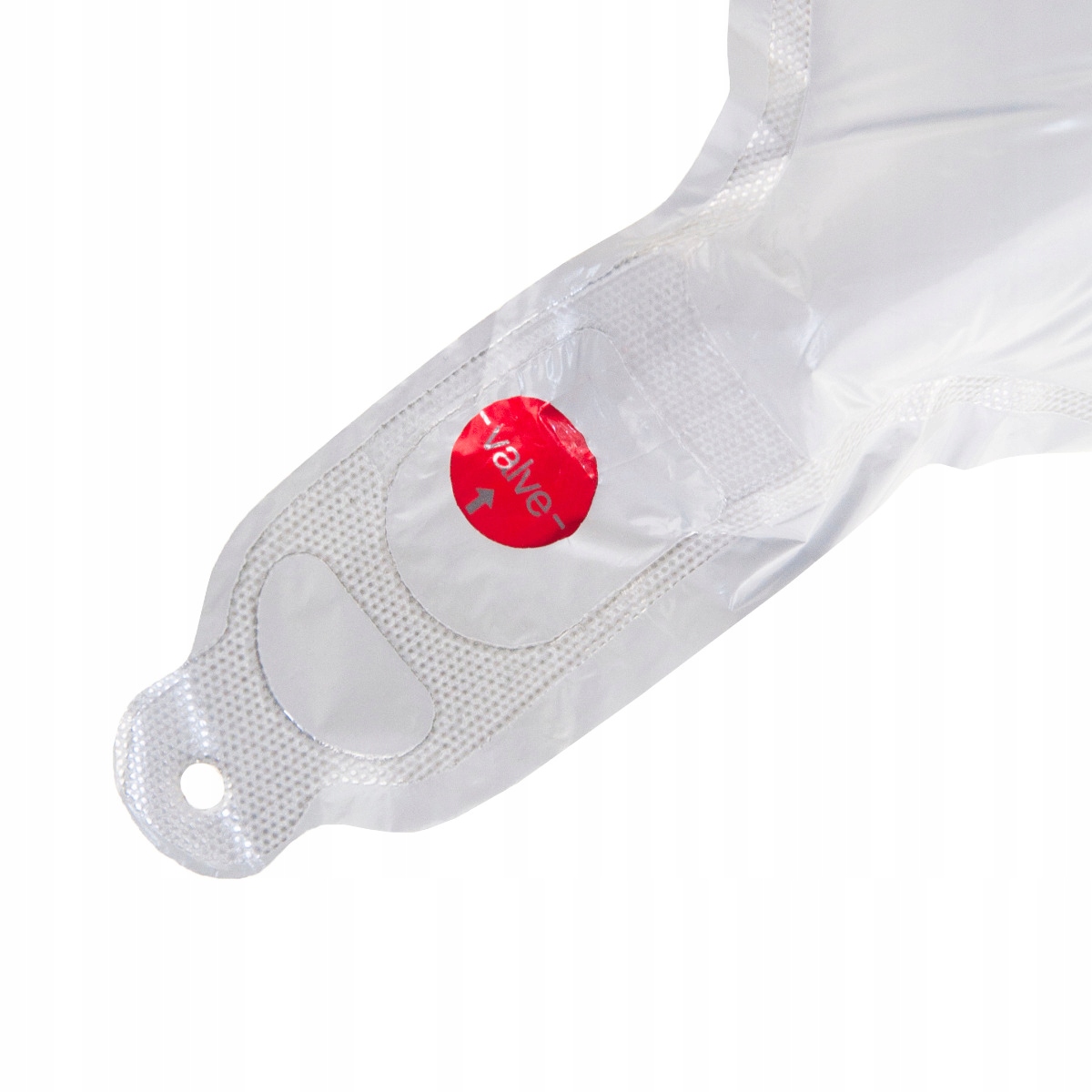 BALON FOLIOWY SERCE BIAŁY NA HEL WALENTYNKI Materiał folia