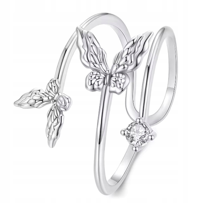 Prstýnek Prstýnek Motýlci Stříbro 925