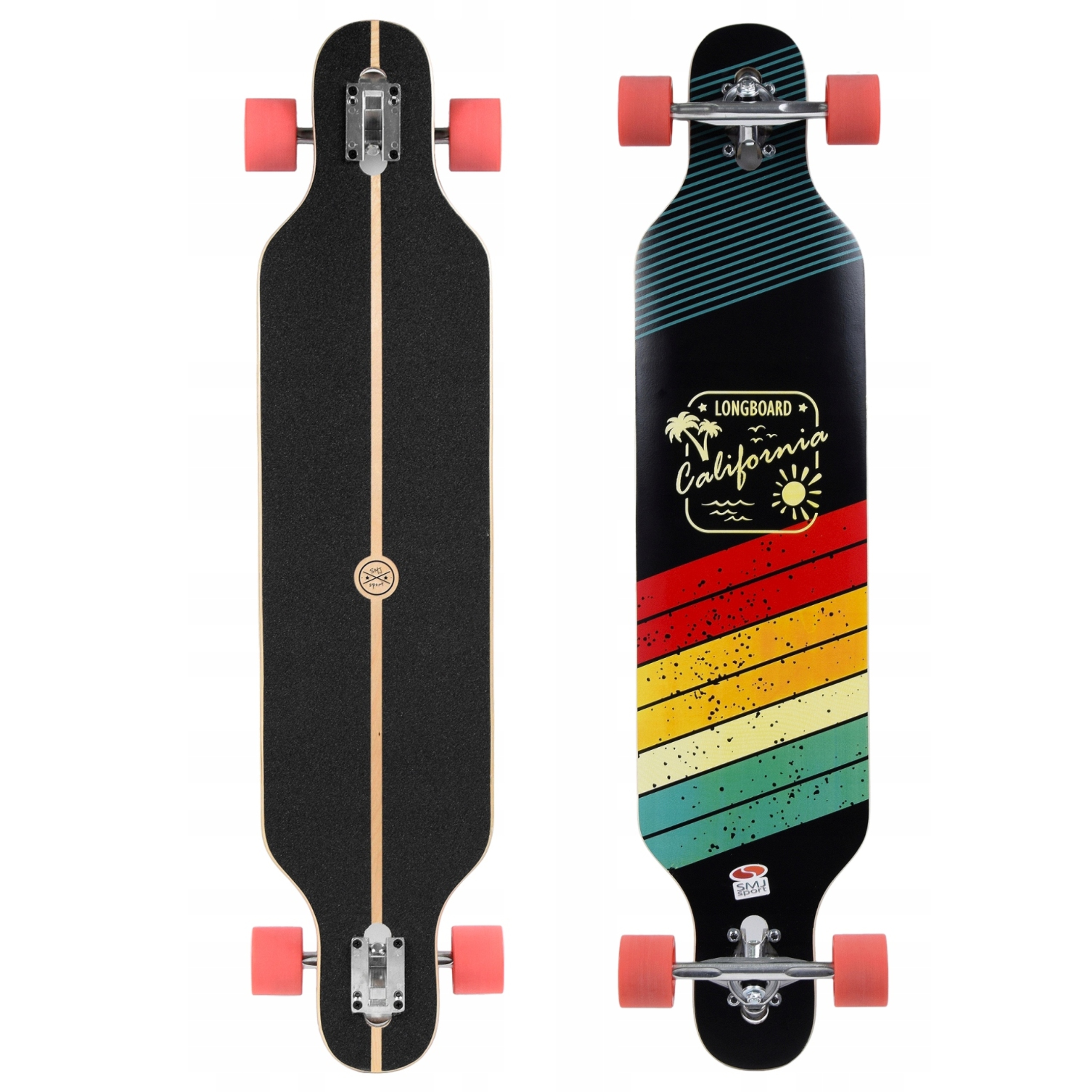 Deska longboard 106cm California Abec 9 cruising carving Smj sport